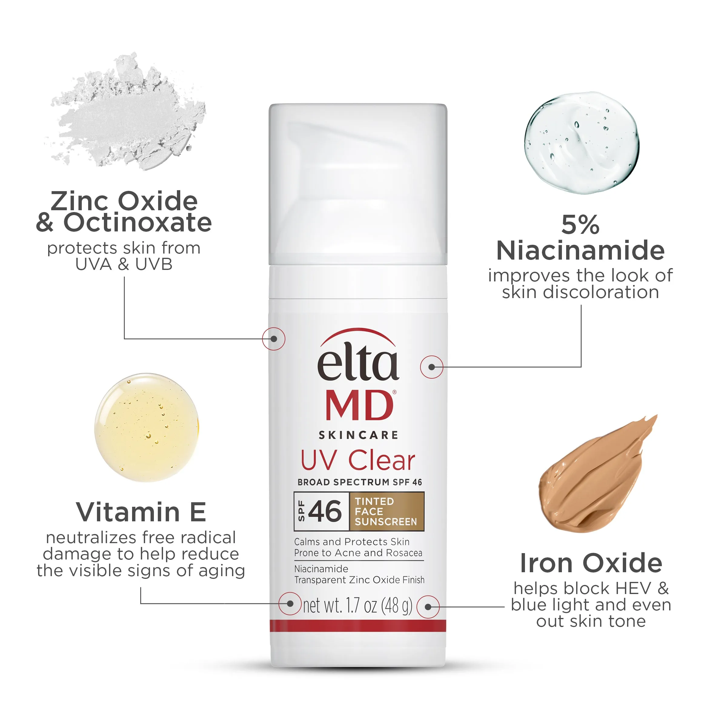 Elta MD UV Clear Broad-Spectrum SPF 46 Tinted