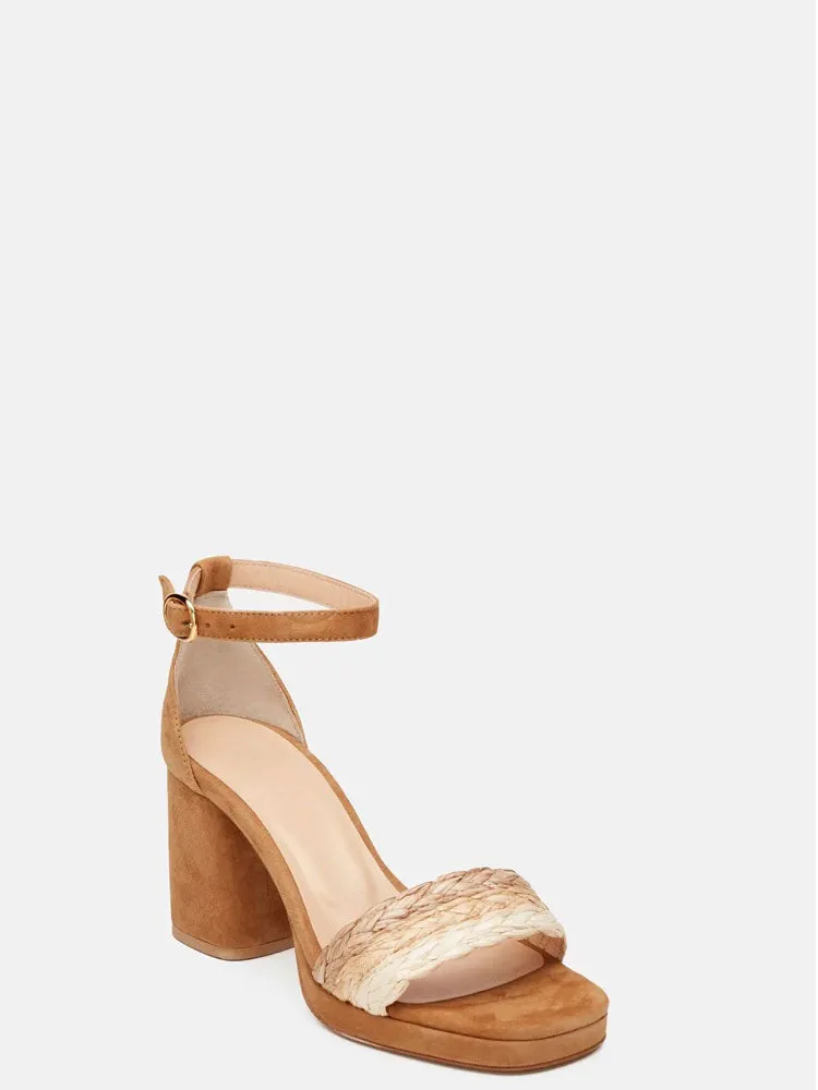 Fabienne Chapot Braidy Sandal Tan