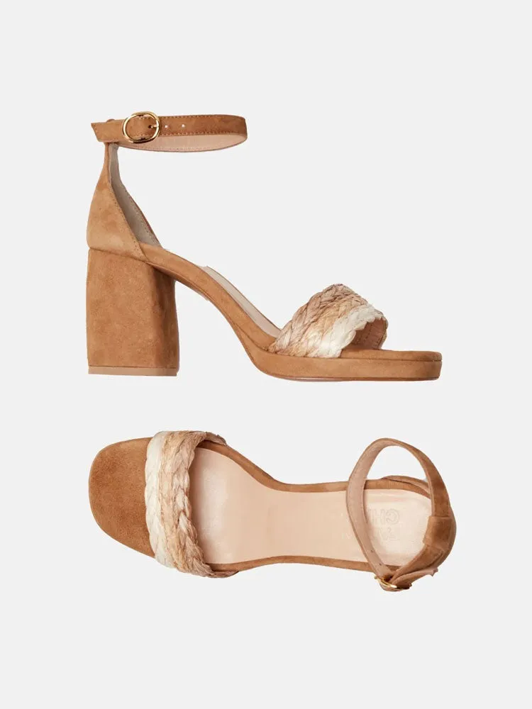 Fabienne Chapot Braidy Sandal Tan
