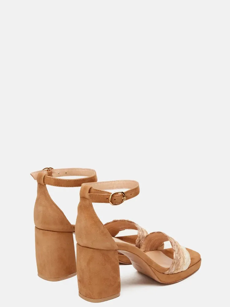 Fabienne Chapot Braidy Sandal Tan