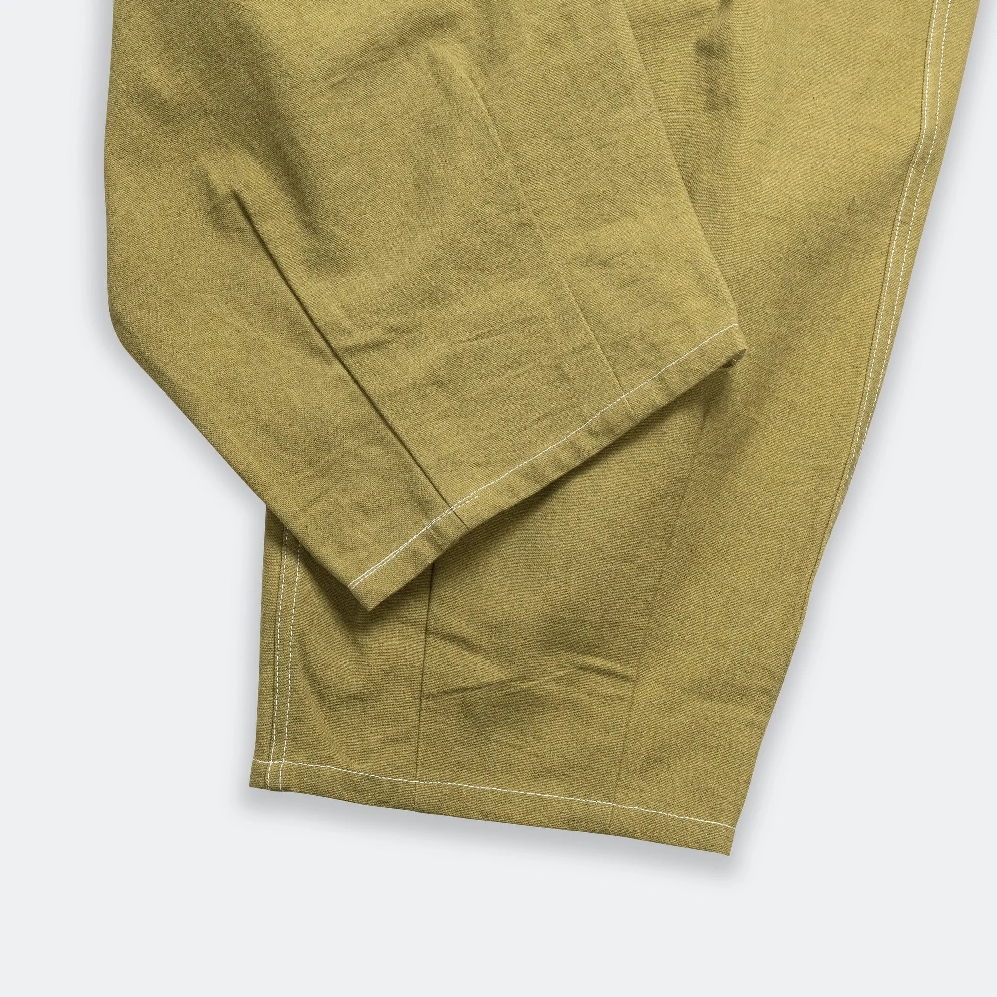 Fenn Trousers - Canvas Olive Wonky-Wear