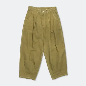 Fenn Trousers - Canvas Olive Wonky-Wear