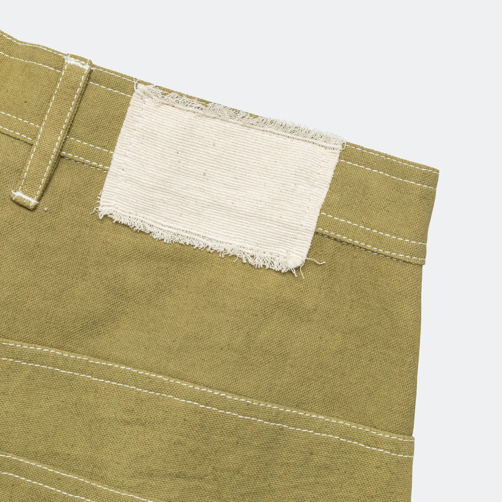 Fenn Trousers - Canvas Olive Wonky-Wear