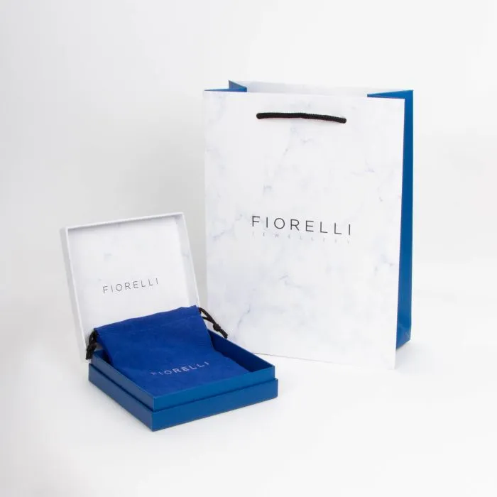 Fiorelli Silver Purple Crystal Pendant & Chain P5328M