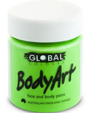 Fluro Green Face and Body Paint Tub 45ml