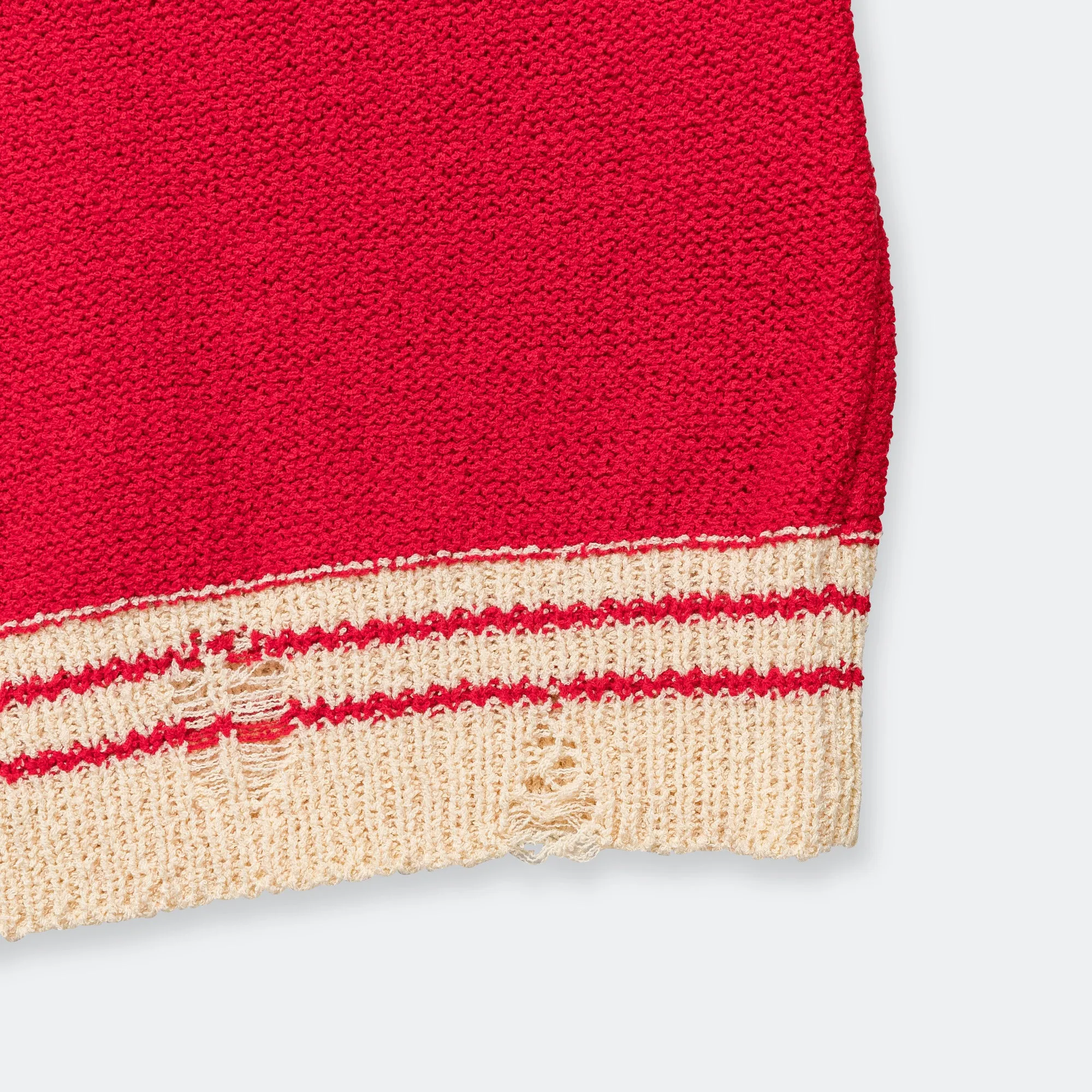 Football Short Sleeve Sweater - Red
