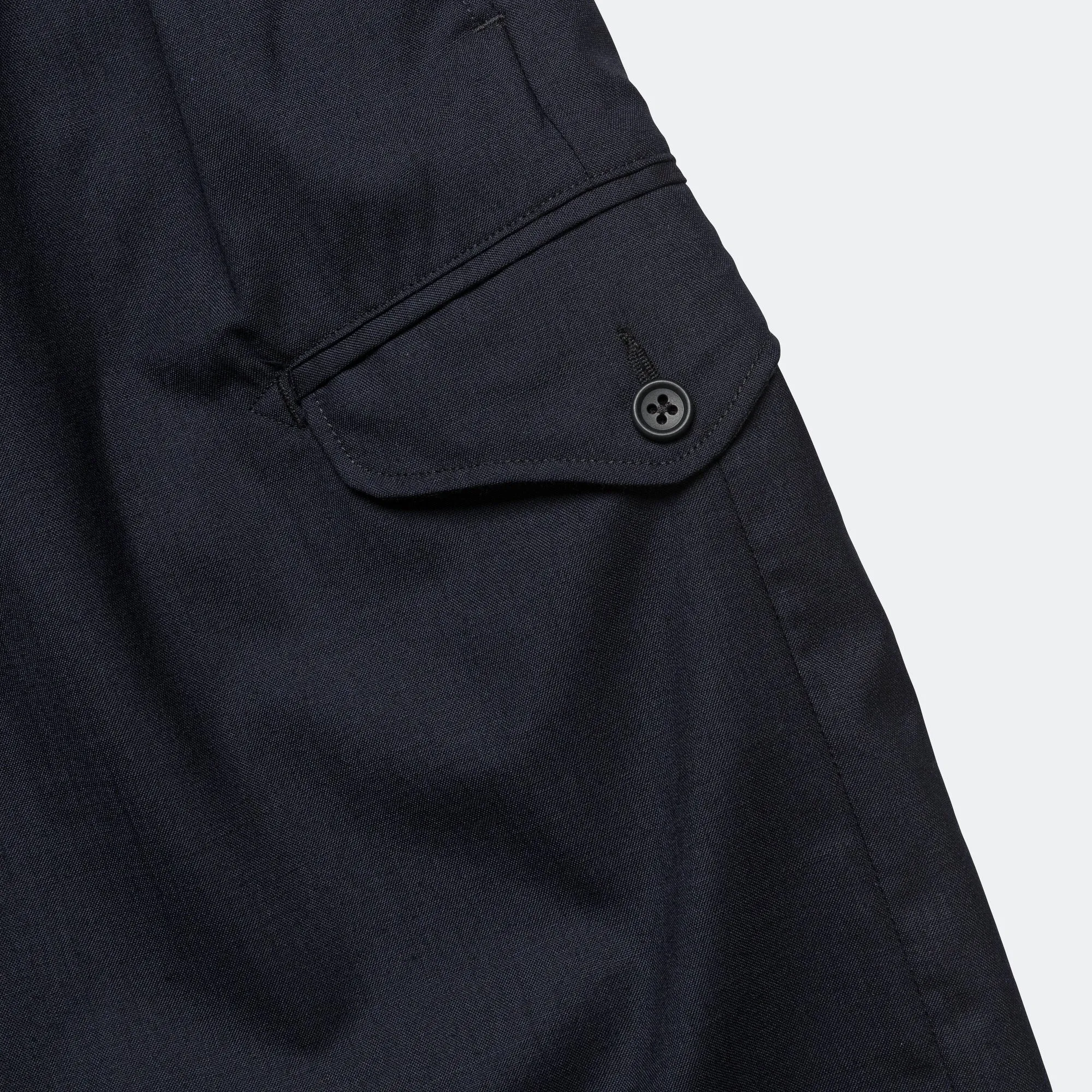 Ghurka Shorts - Dark Navy Tropical Wool