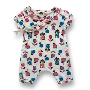 Girls Barn Los Angeles Size 12 Months Tulip Print Organic Romper