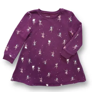 Girls Jumping Beans Size 4T Plum Ballerinas All-Day-Play Dress