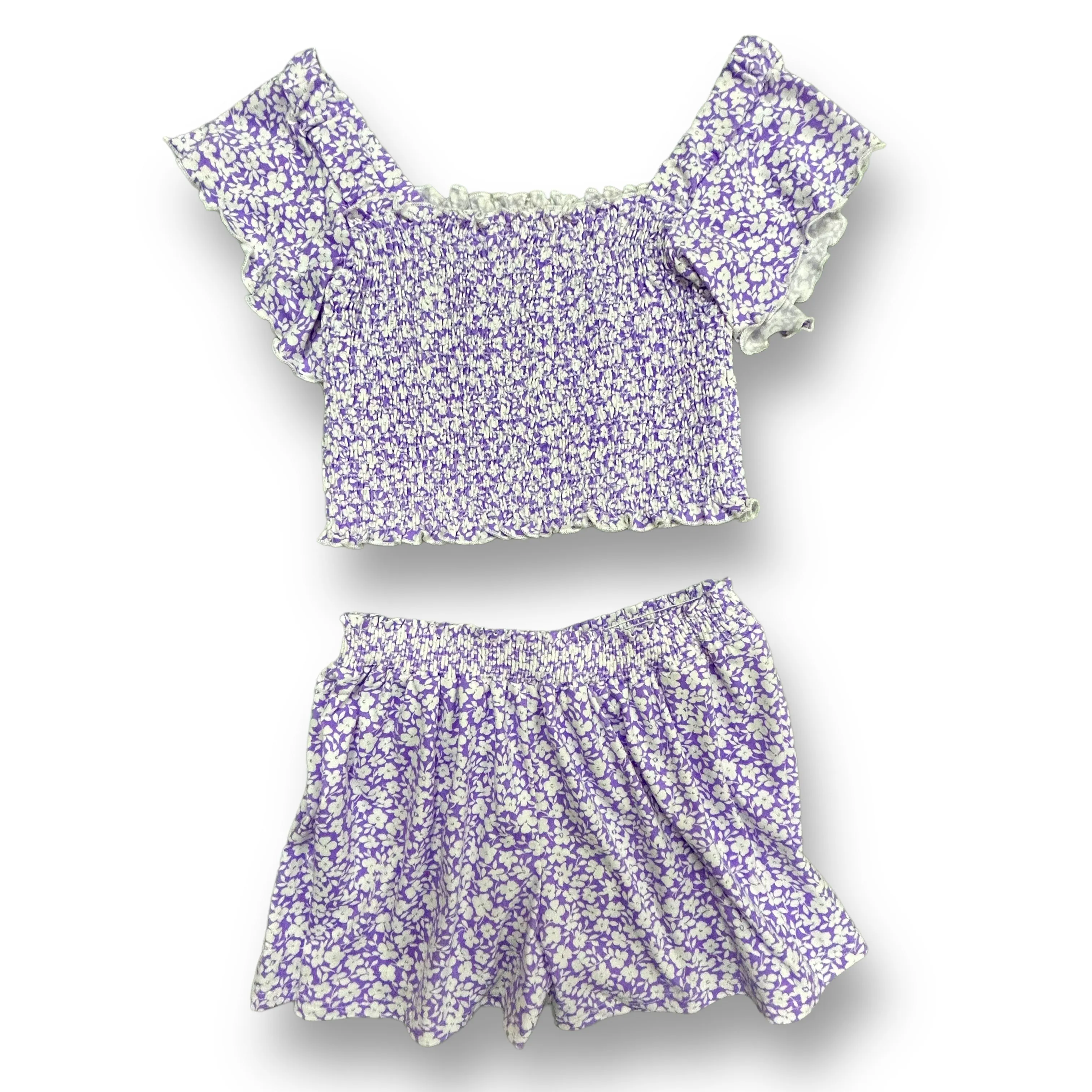 Girls Tweenstyle by Stoopher Size 14 Purple & White Floral Print Outfit