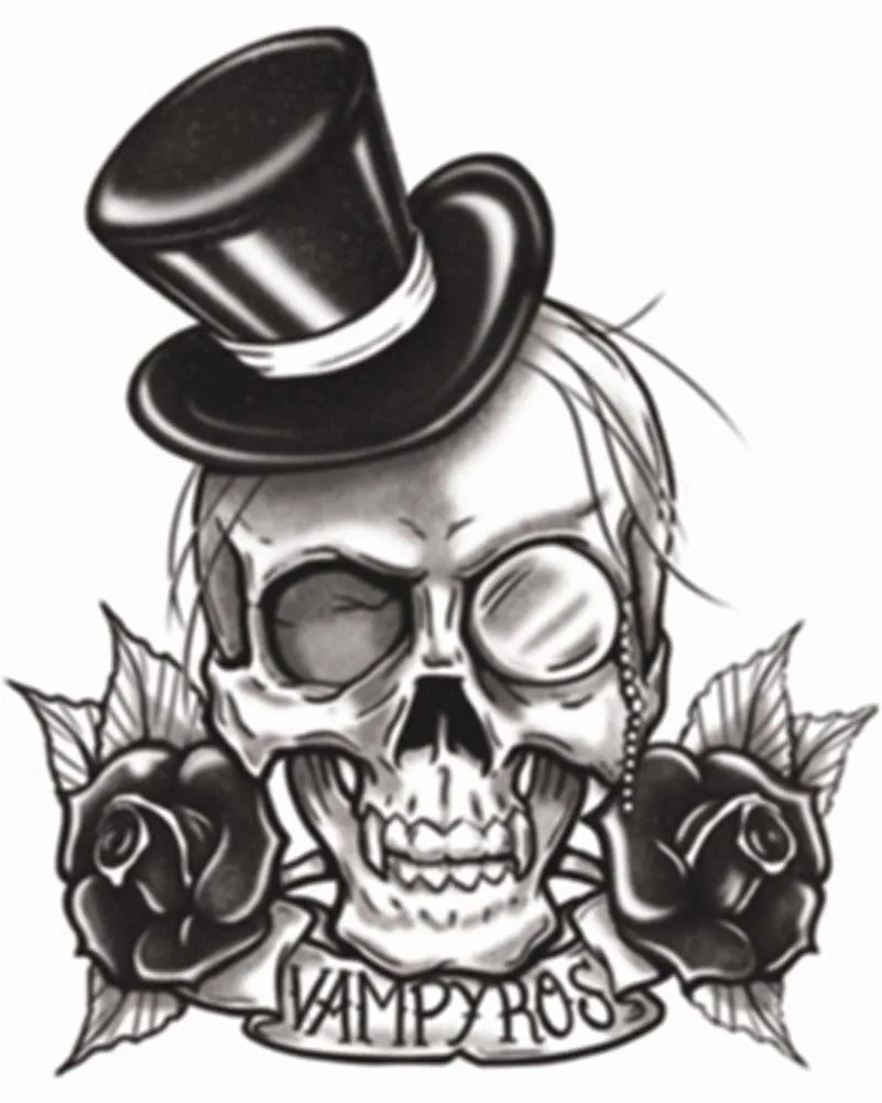 Gothic Vampire Temporary Tattoo