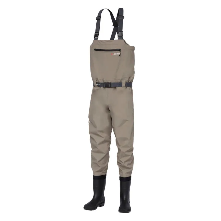 Greys Fin Breathable Bootfoot Waders - Brown