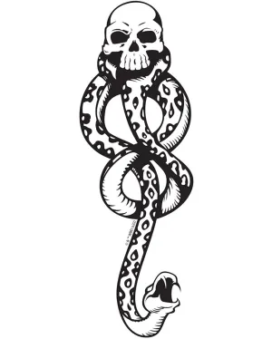 Harry Potter Dark Mark Temporary Tattoos Pack of 4