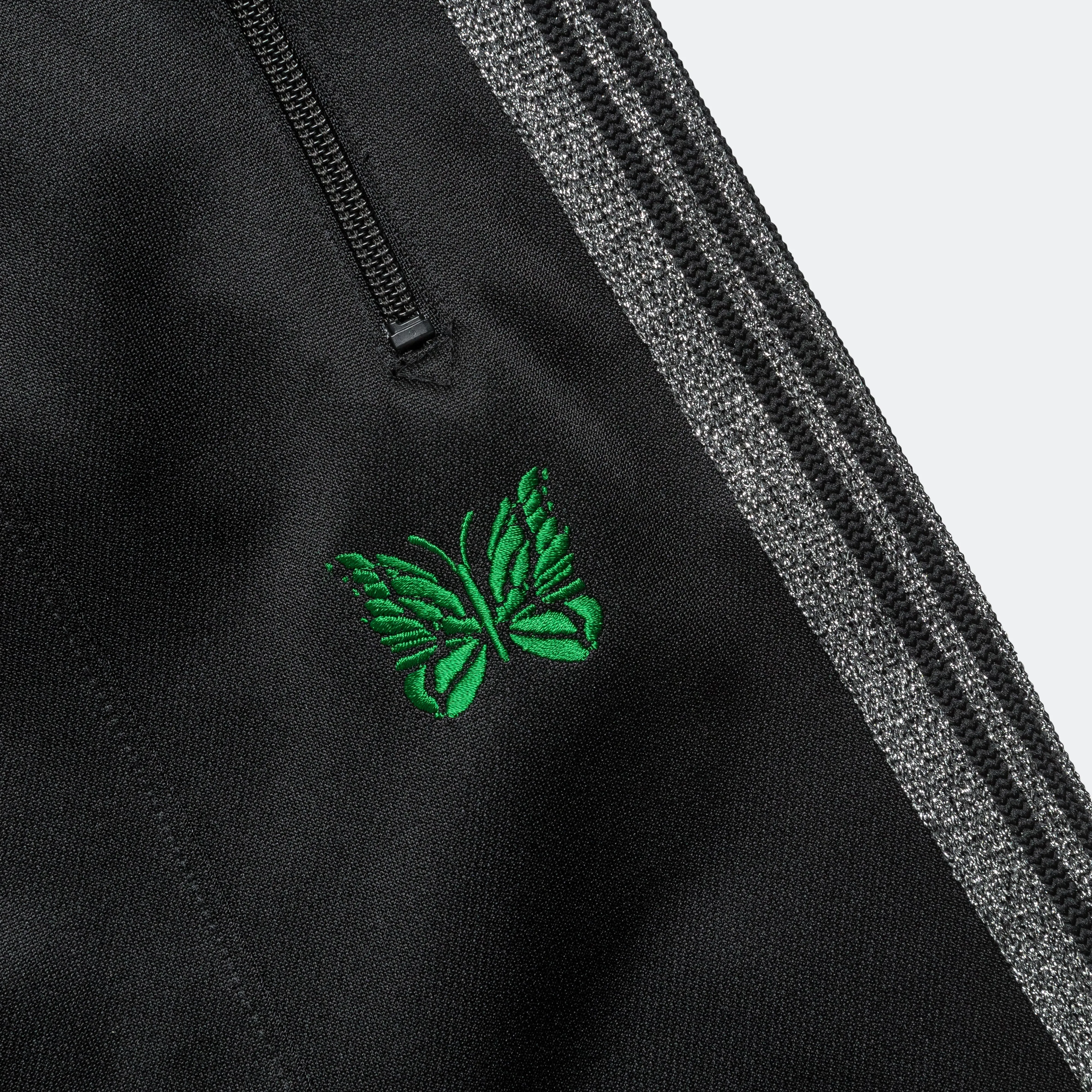 H.D. Track Pant x UP THERE - Black/Silver Poly Smooth