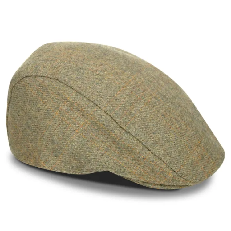 Hoggs of Fife Kinloch Waterproof Tweed Cap - Autumn Bracken