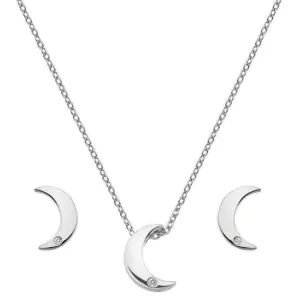 Hot Diamonds Amulets Crescent Earring and Necklace Set SS133