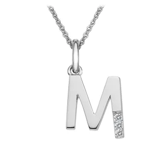Hot Diamonds Initial M Silver Micro Pendant DP413