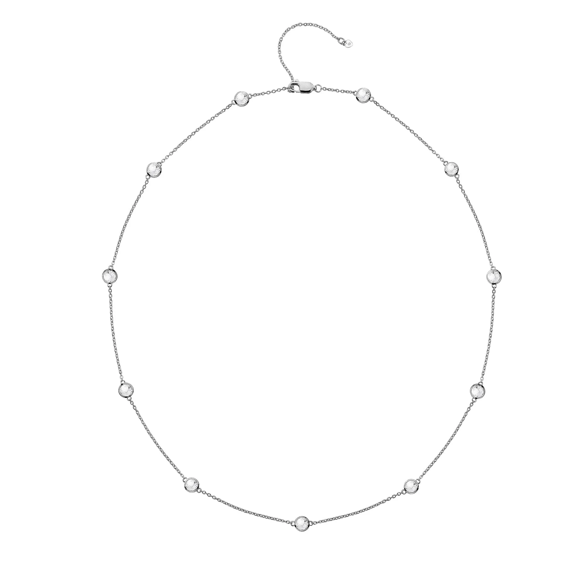 Hot Diamonds Tender White Topaz Silver Necklace DN130