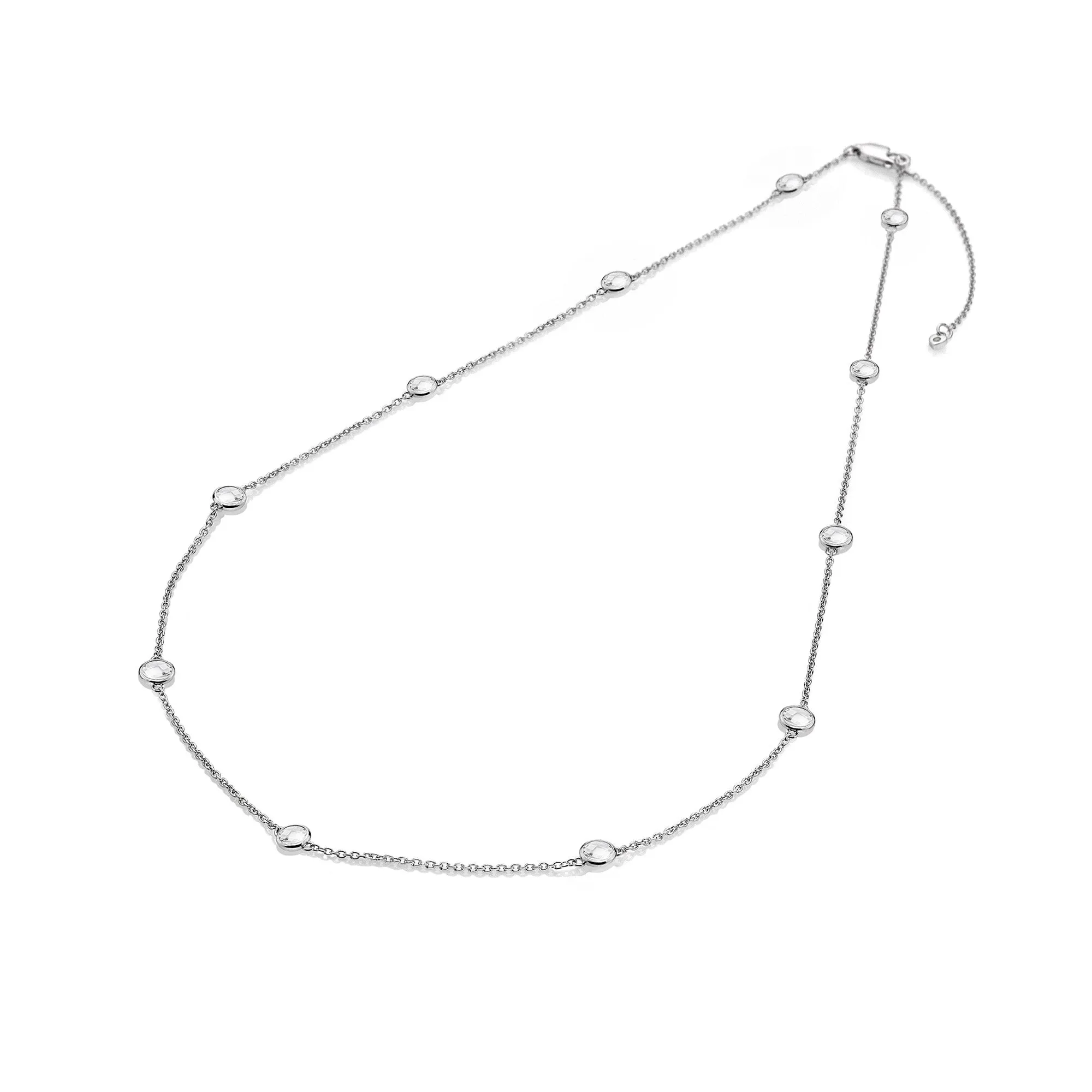 Hot Diamonds Tender White Topaz Silver Necklace DN130
