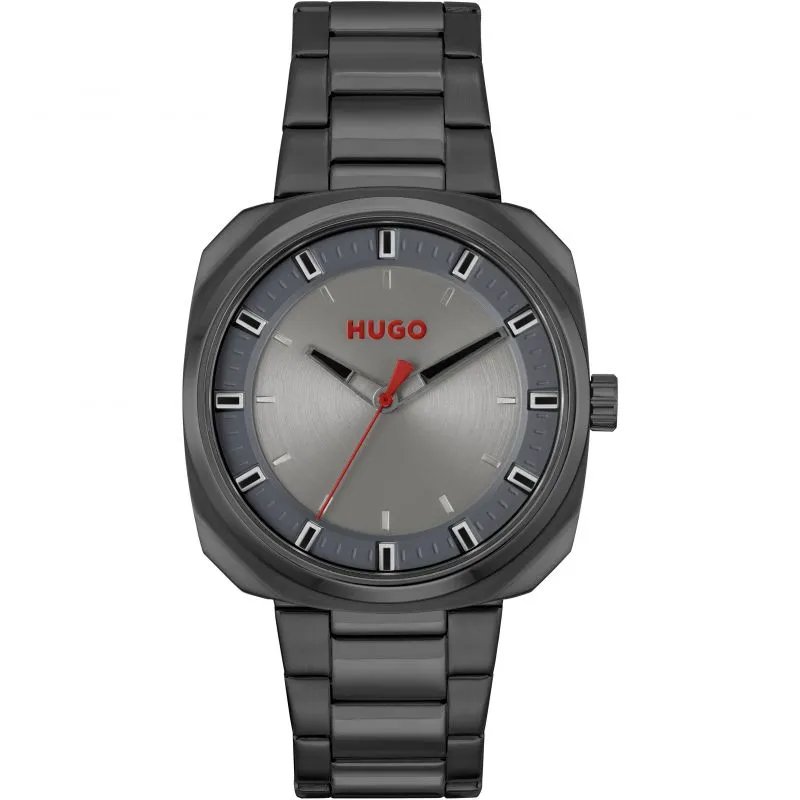 Hugo Mens Black IP Stainless Steel Watch 1530311