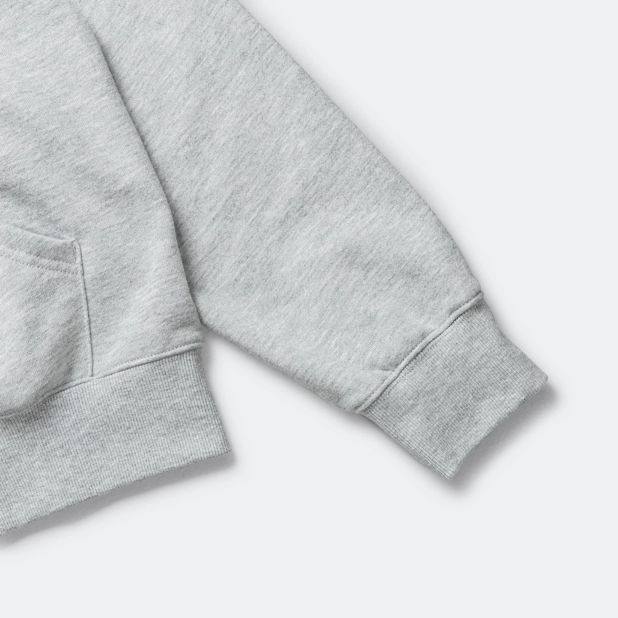 INTL. Logo Zip Up Hoodie - Heather Grey