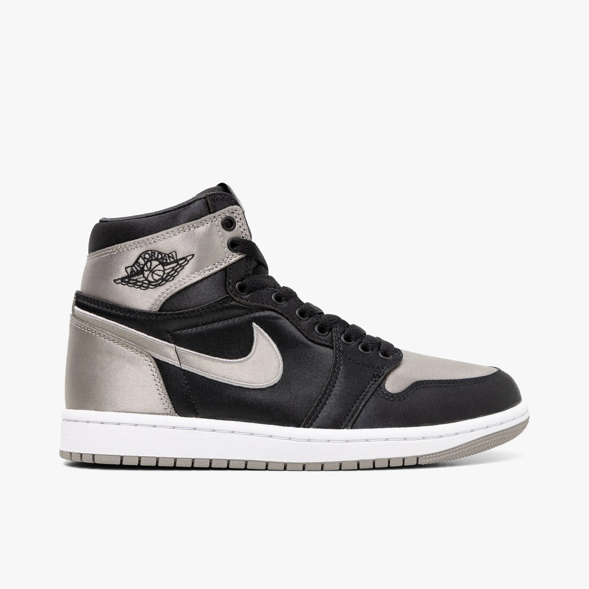 Jordan Women's 1 Retro High OG Black / Medium Grey - White