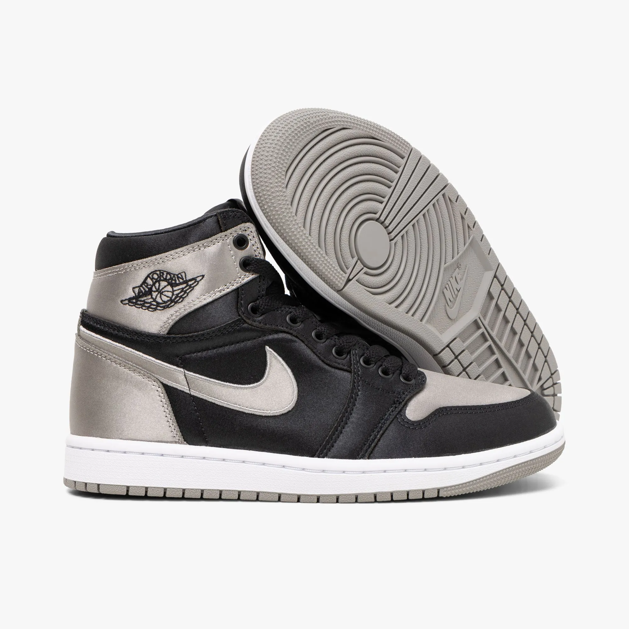 Jordan Women's 1 Retro High OG Black / Medium Grey - White