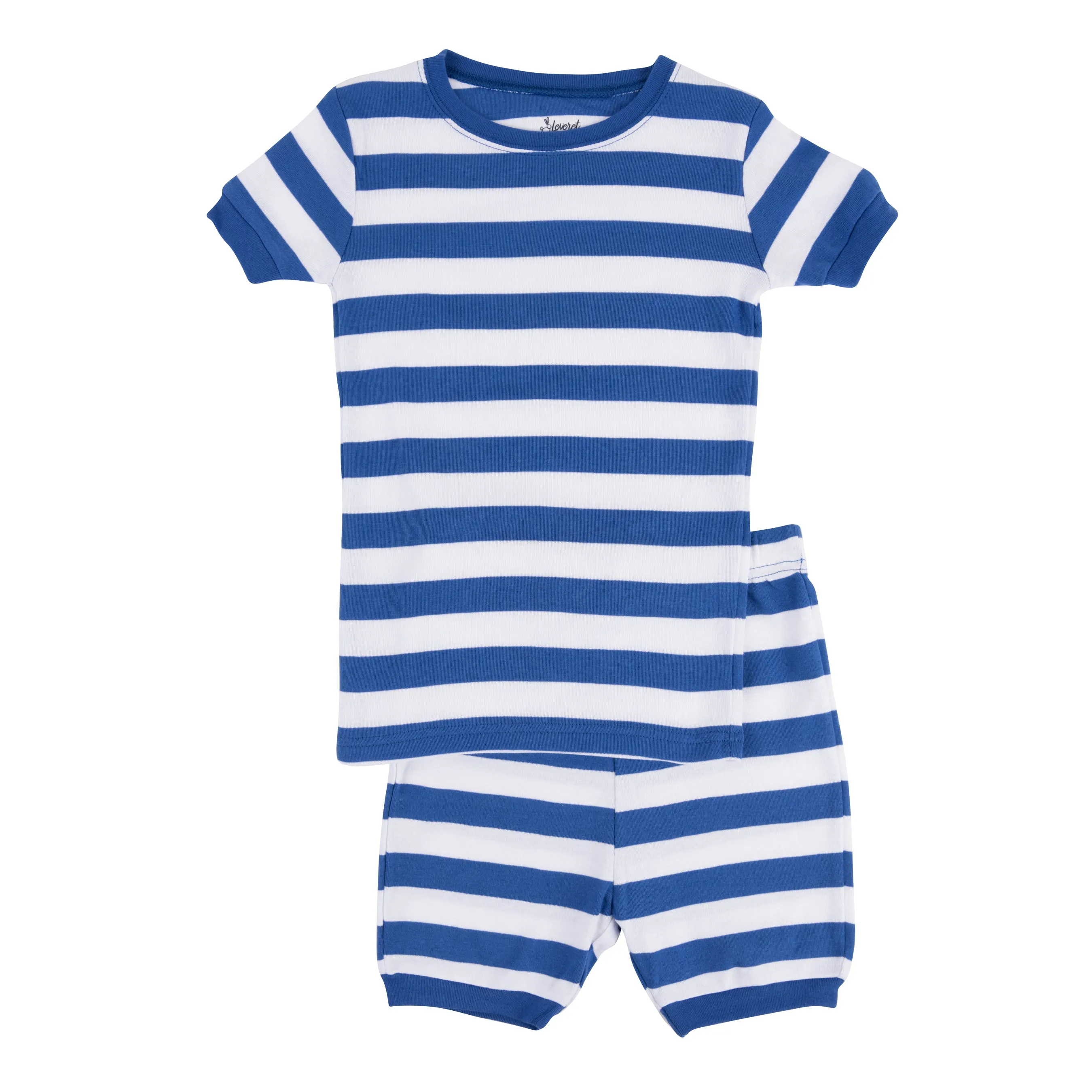 Kids Two Piece Cotton Short Pajamas Boys Striped