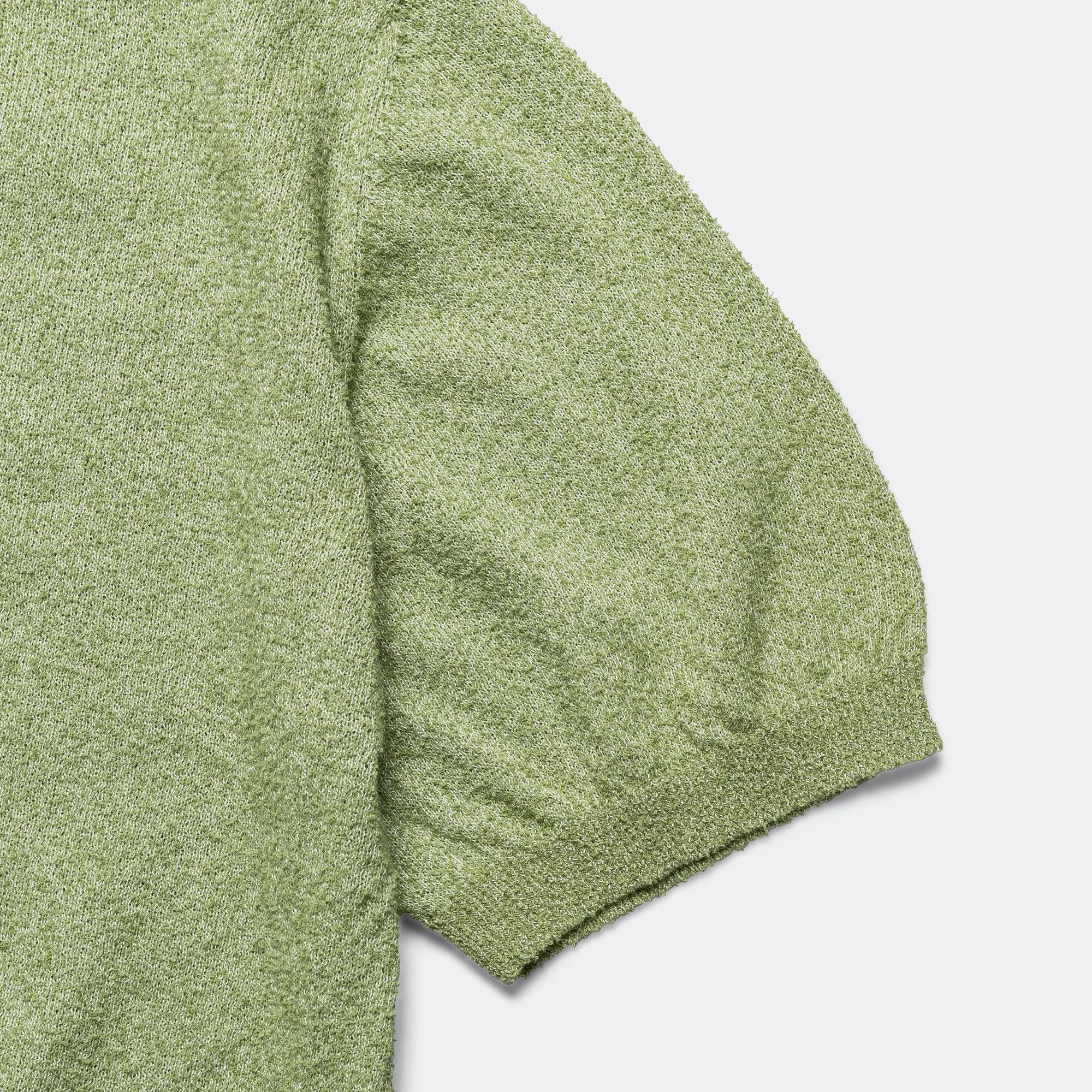 Knit Polo Boucle - Olive