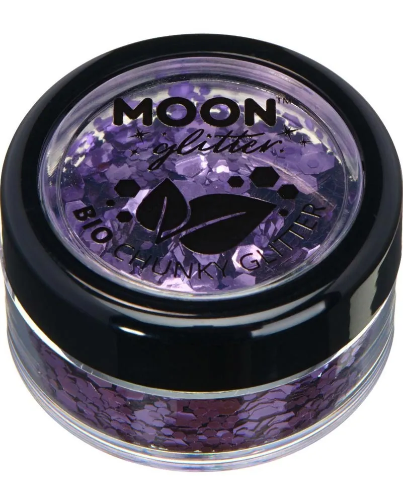 Lavender Chunky Biodegradable Body Glitter 3g