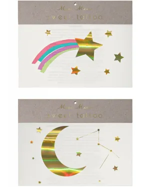 Meri Meri Rainbow Star Temporary Tattoos