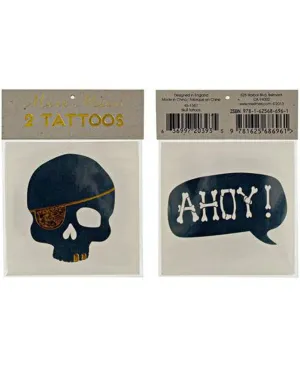 Meri Meri Skull and Ahoy Temporary Tattoos
