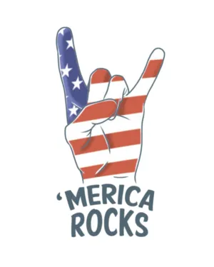 Merica Rocks FX Temporary Tattoo
