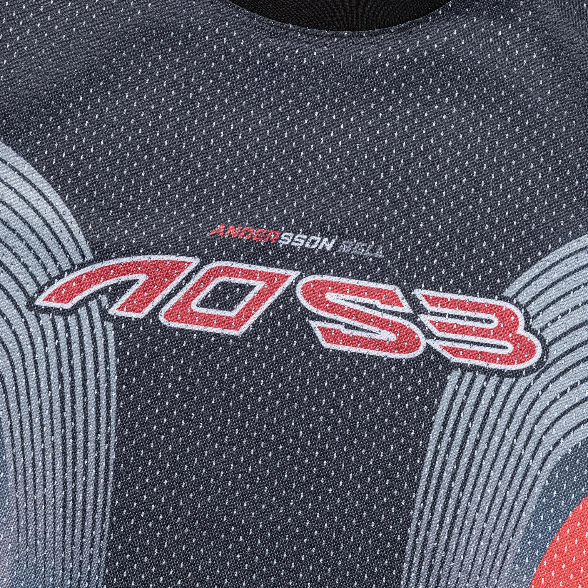 Mesh Racing LS T-Shirt - Black/Red