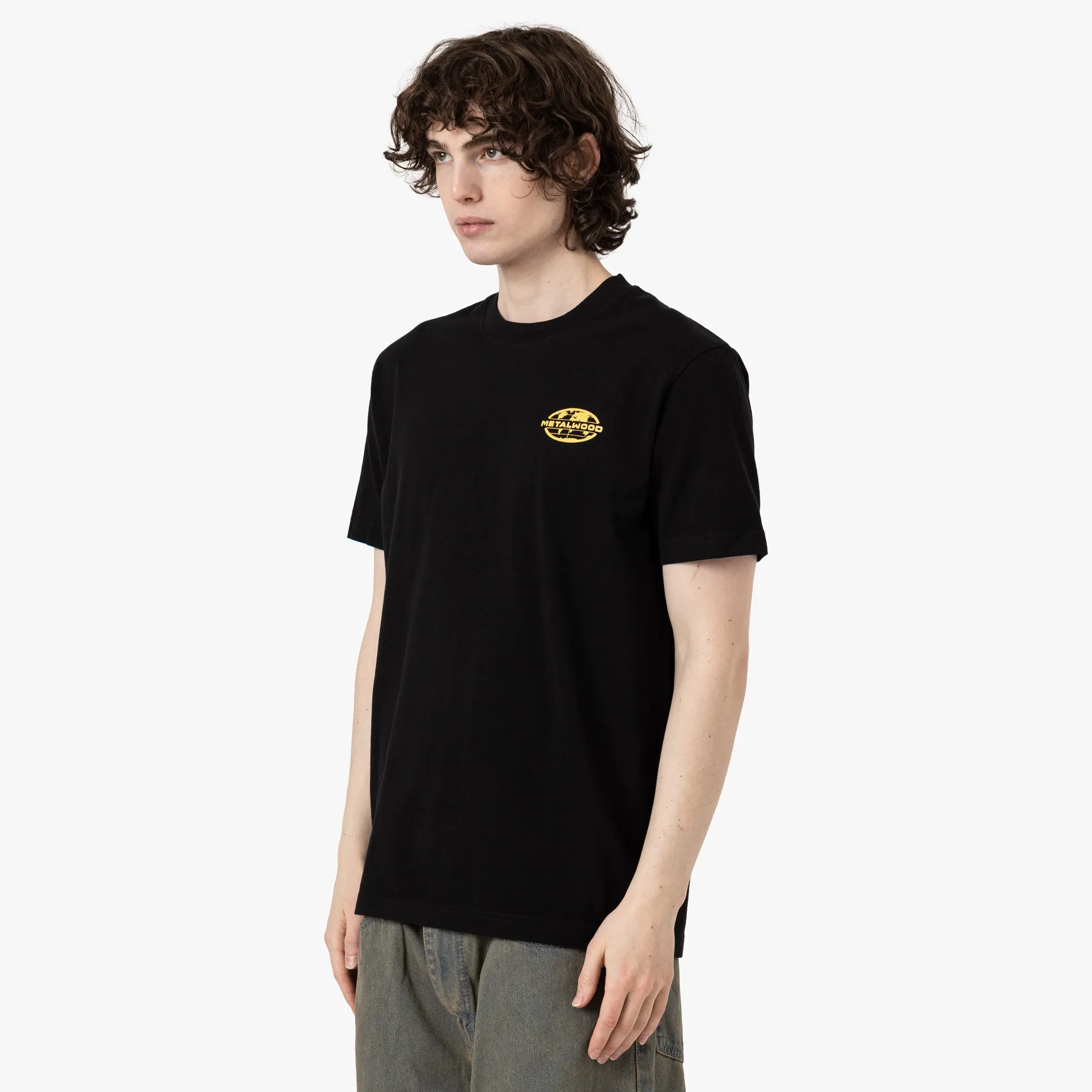 Metalwood 300 Yards T-Shirt / Overdyed Black