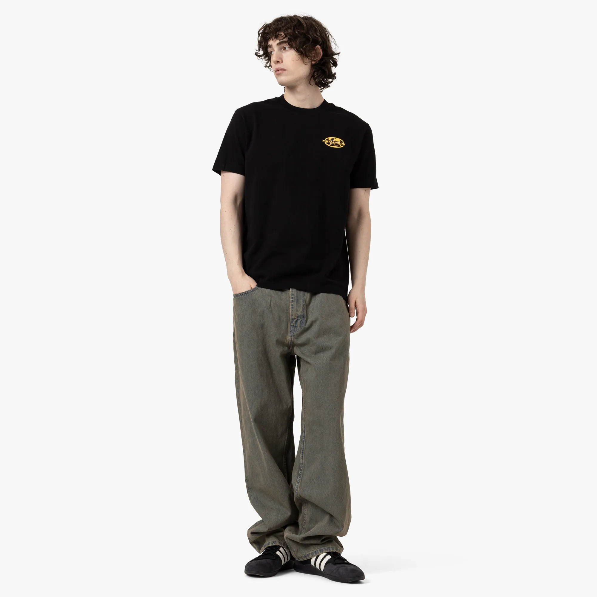 Metalwood 300 Yards T-Shirt / Overdyed Black