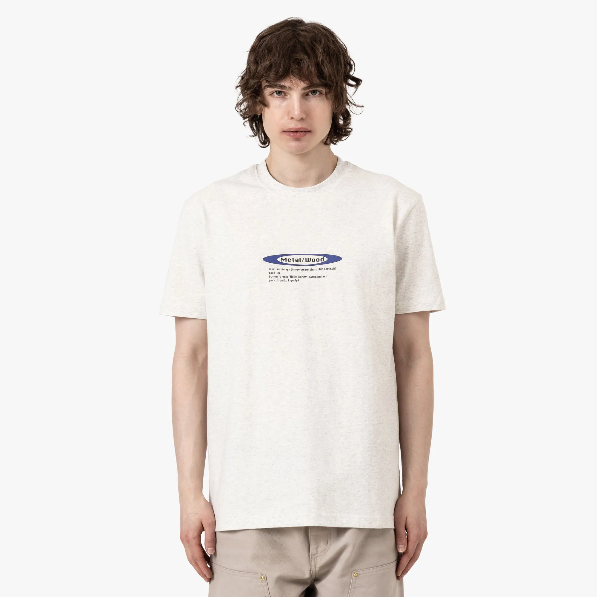 Metalwood Hello World T-Shirt Grey