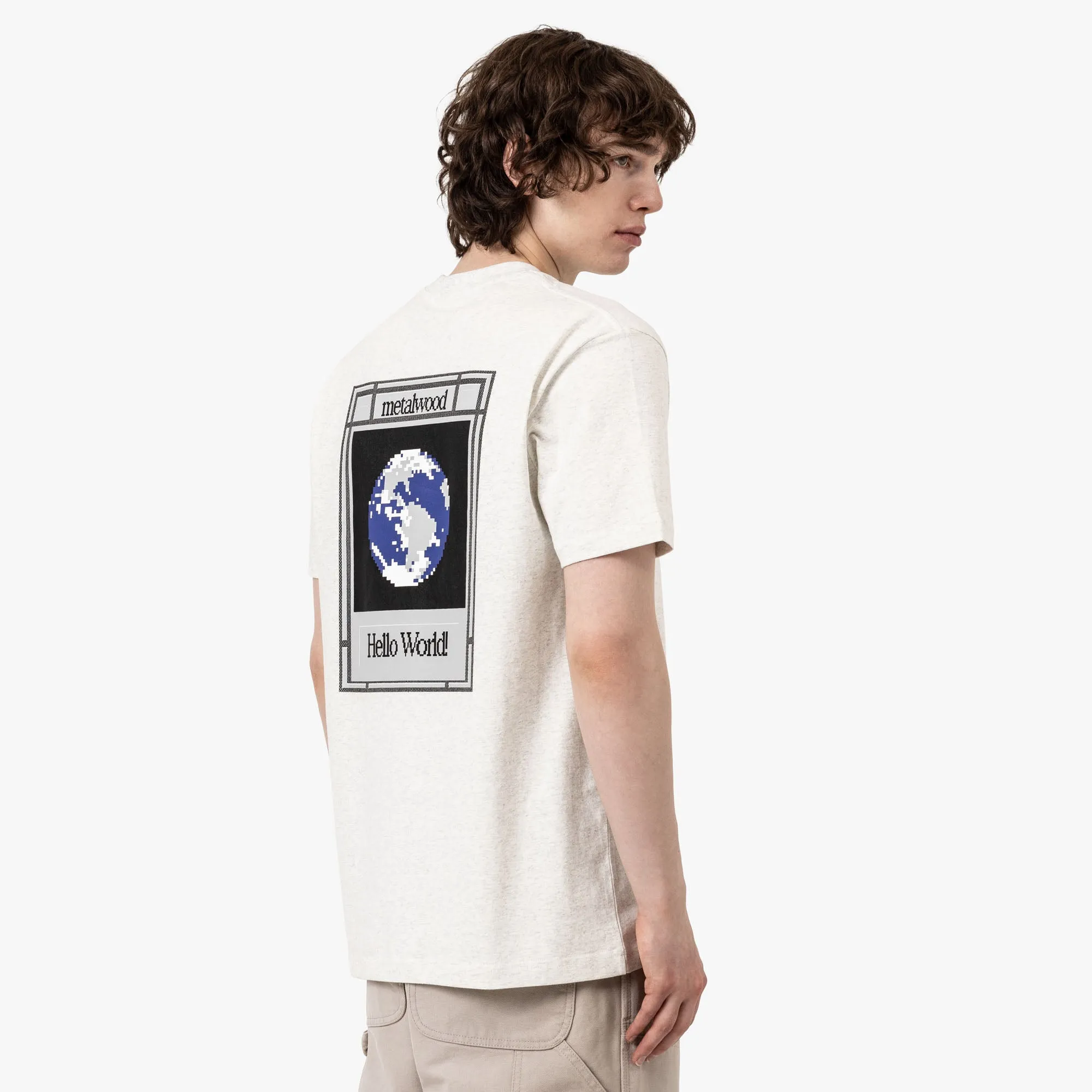 Metalwood Hello World T-Shirt Grey
