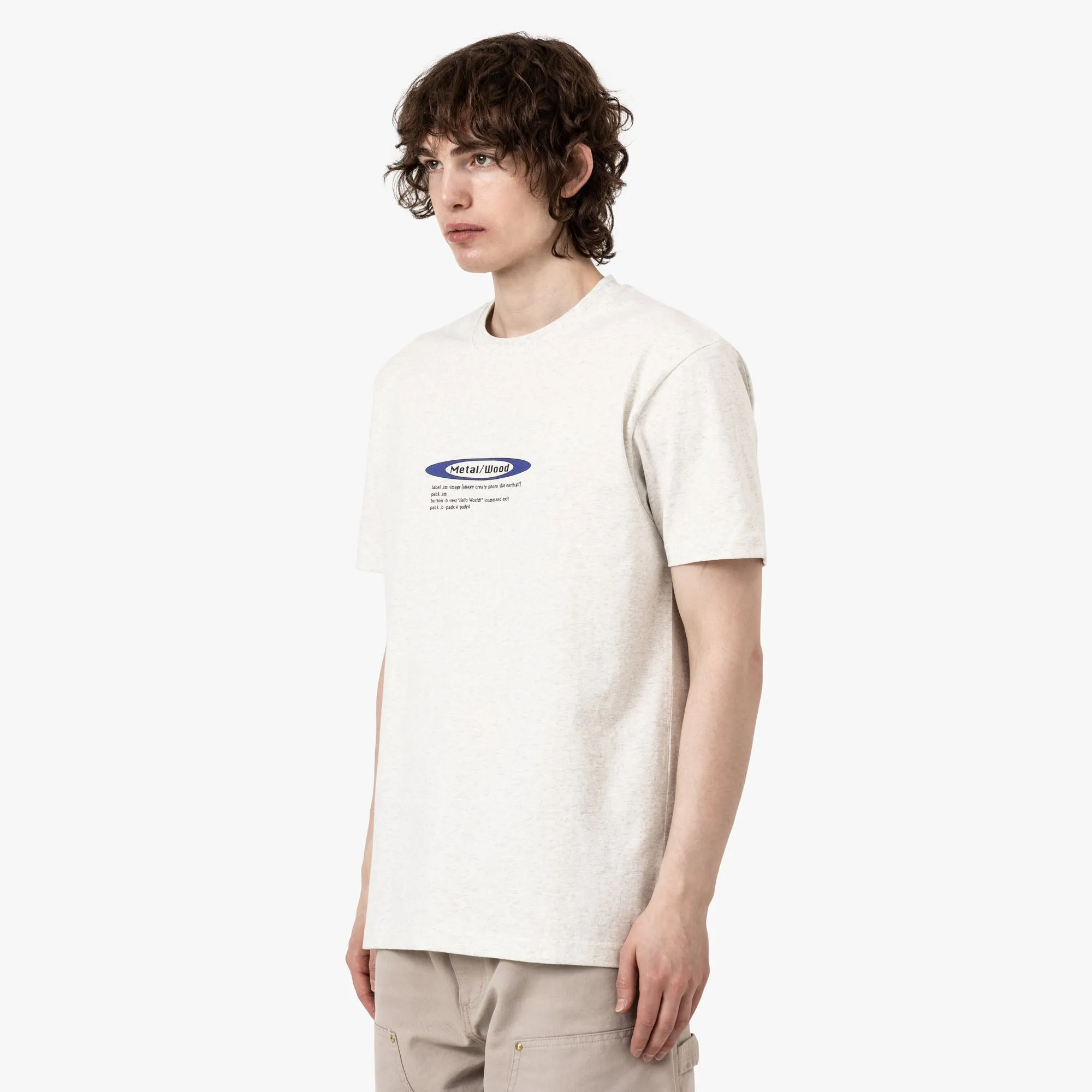 Metalwood Hello World T-Shirt Grey