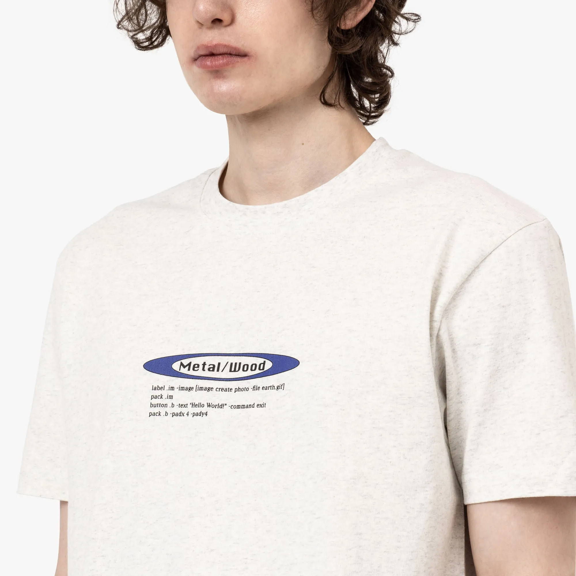 Metalwood Hello World T-Shirt Grey