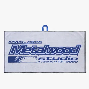 Metalwood La Brea Caddie Towel White