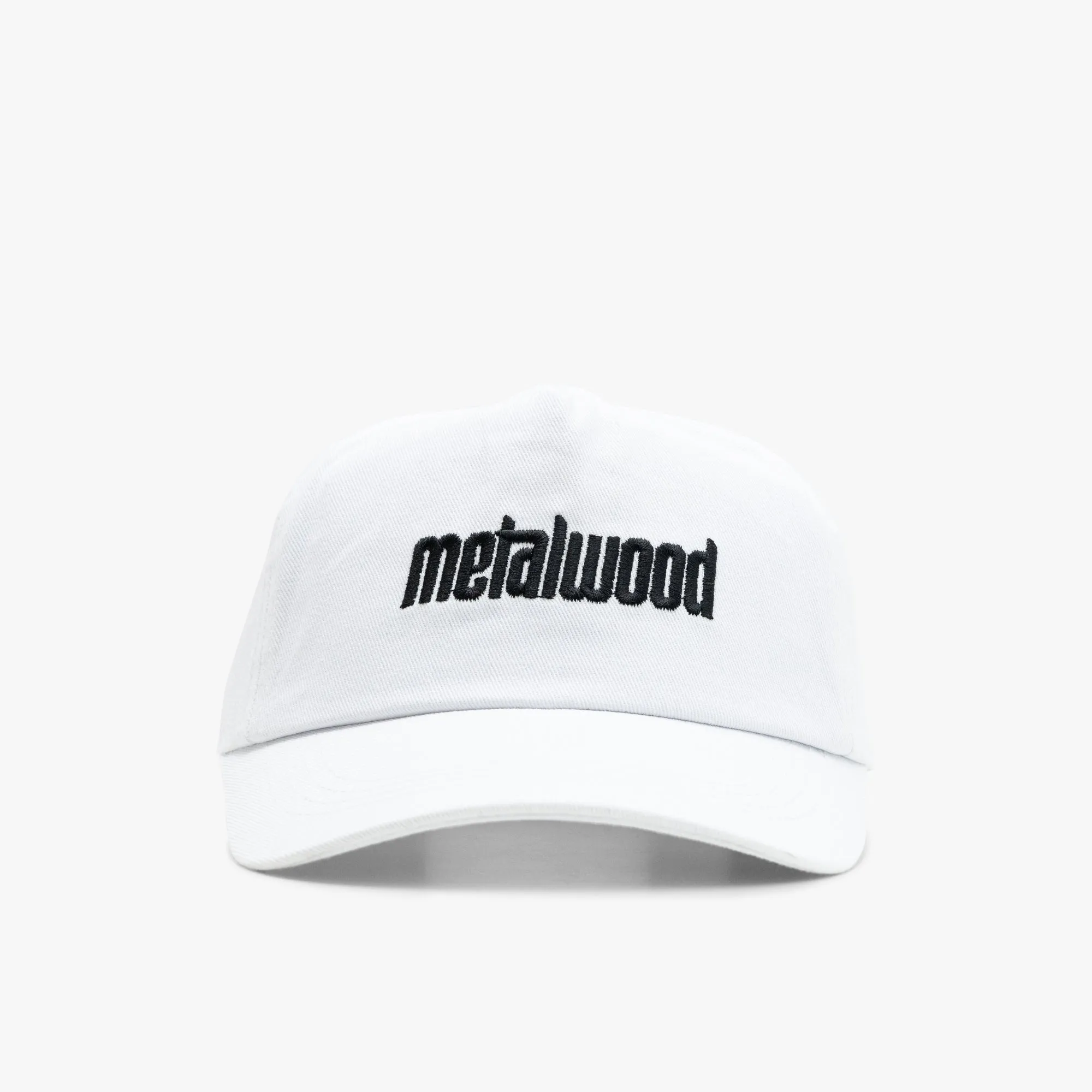 Metalwood Logo 5-Panel Hat White