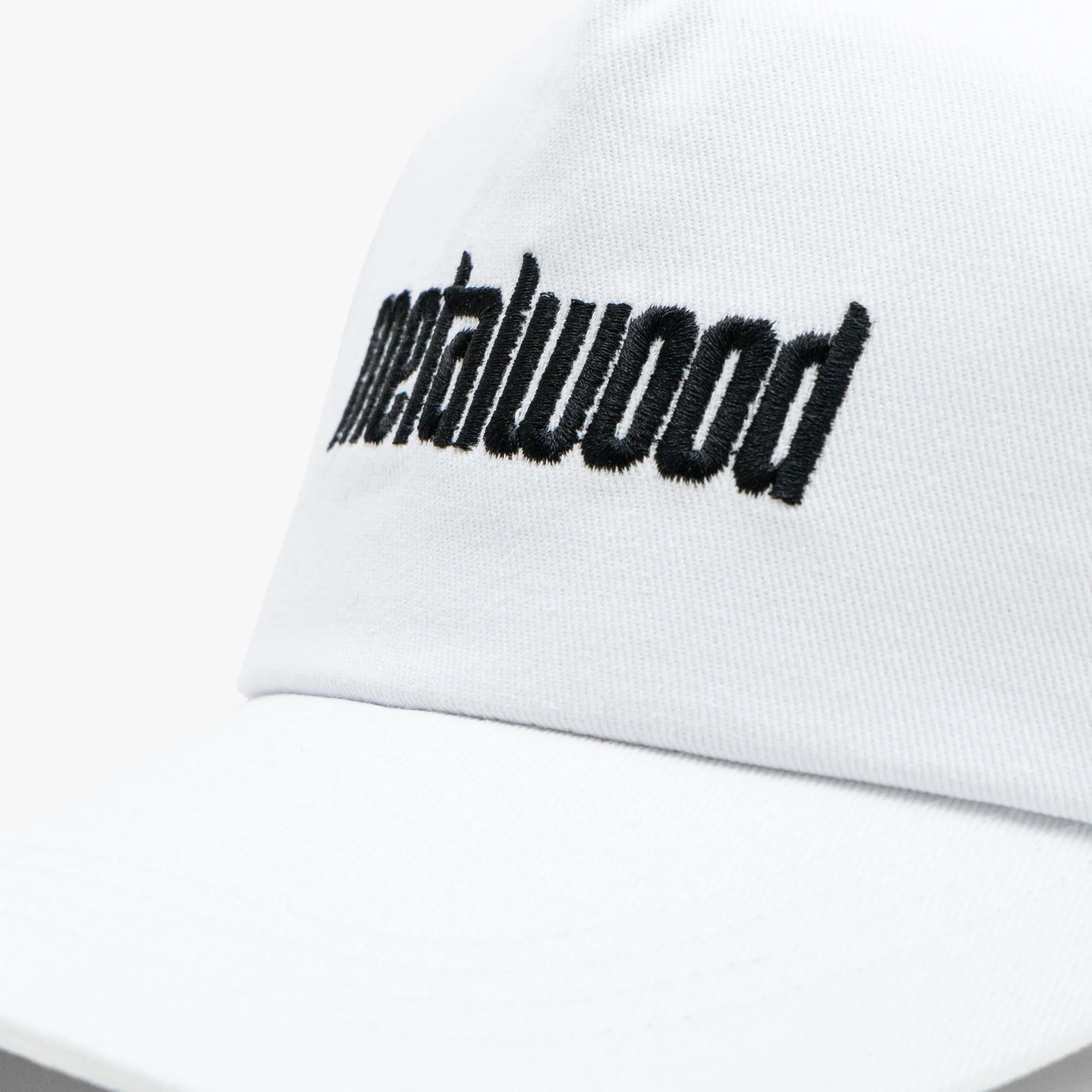 Metalwood Logo 5-Panel Hat White