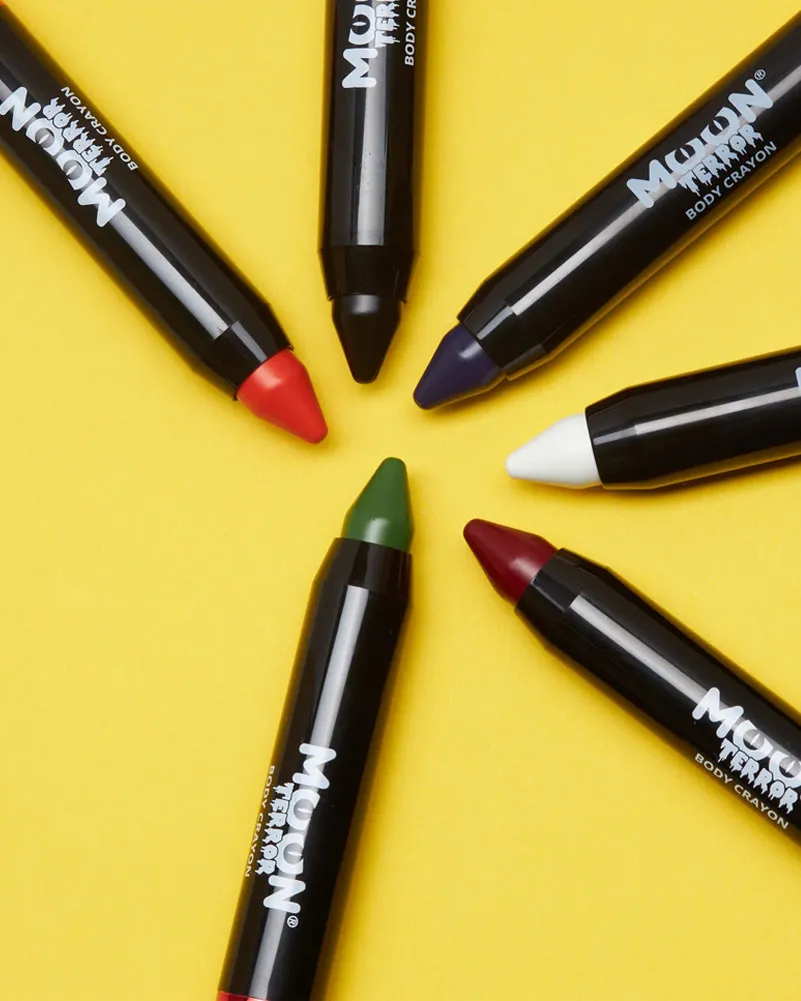 Moon Creations Halloween Terror Body Crayon Paint Sticks Pack of 6