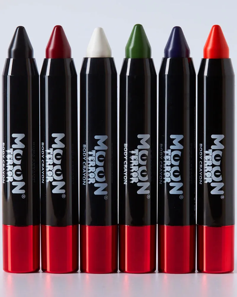 Moon Creations Halloween Terror Body Crayon Paint Sticks Pack of 6
