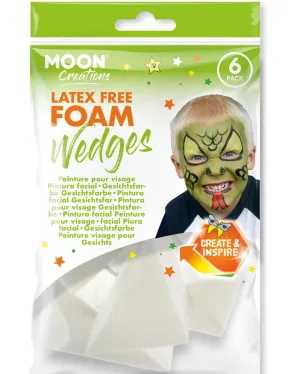 Moon Creations Latex Free Foam Wedges Pack of 6