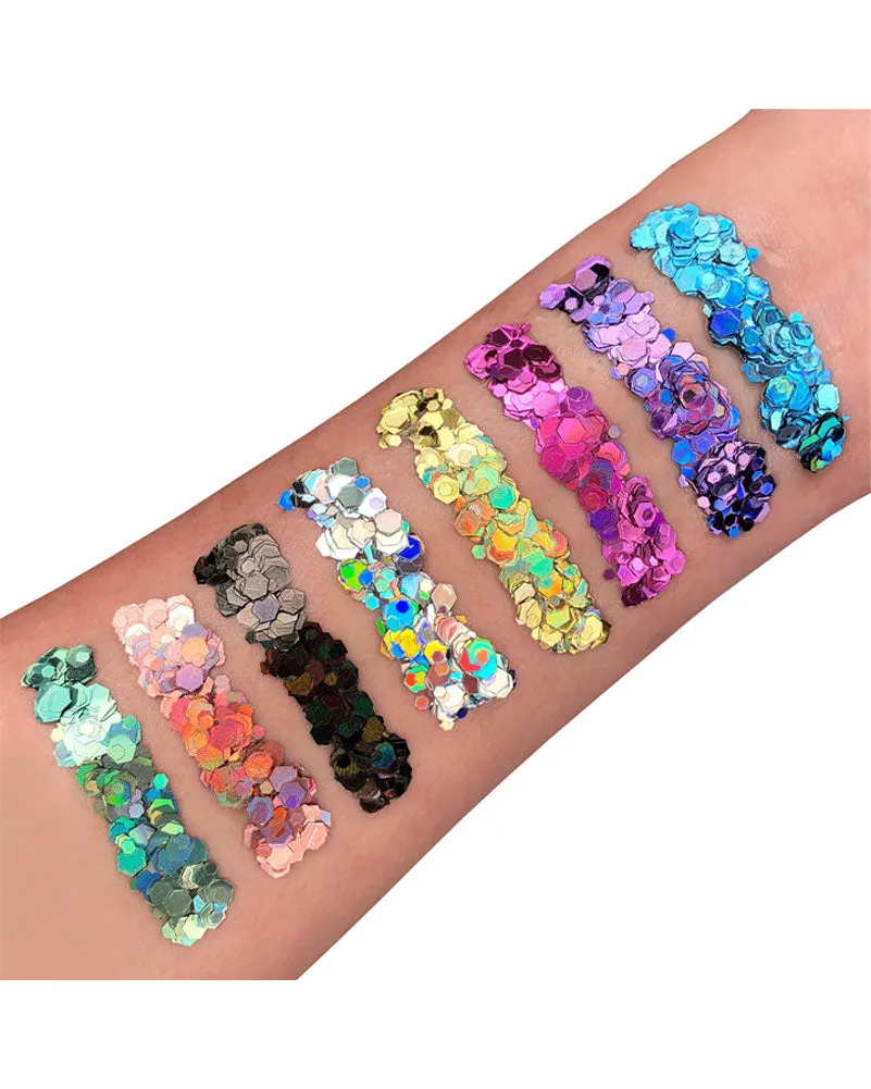 Moon Glitter Gold Holographic Chunky Body Glitter 3g