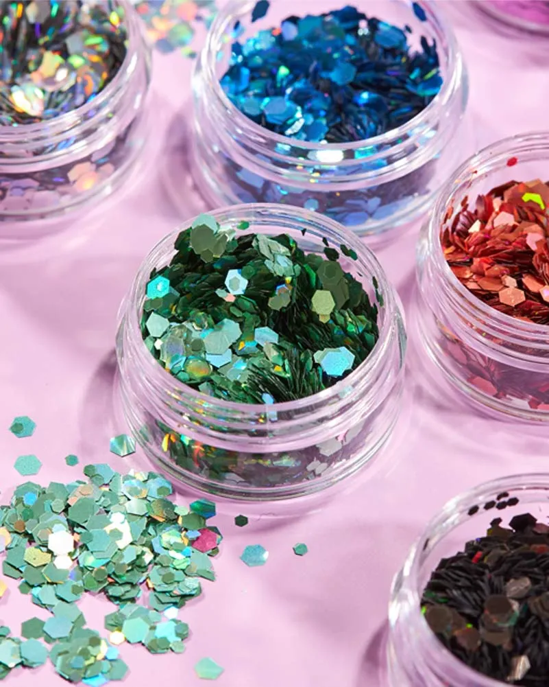 Moon Glitter Gold Holographic Chunky Body Glitter 3g