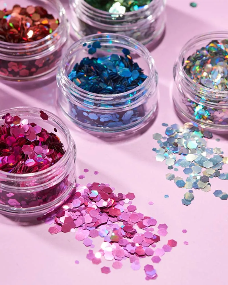 Moon Glitter Gold Holographic Chunky Body Glitter 3g