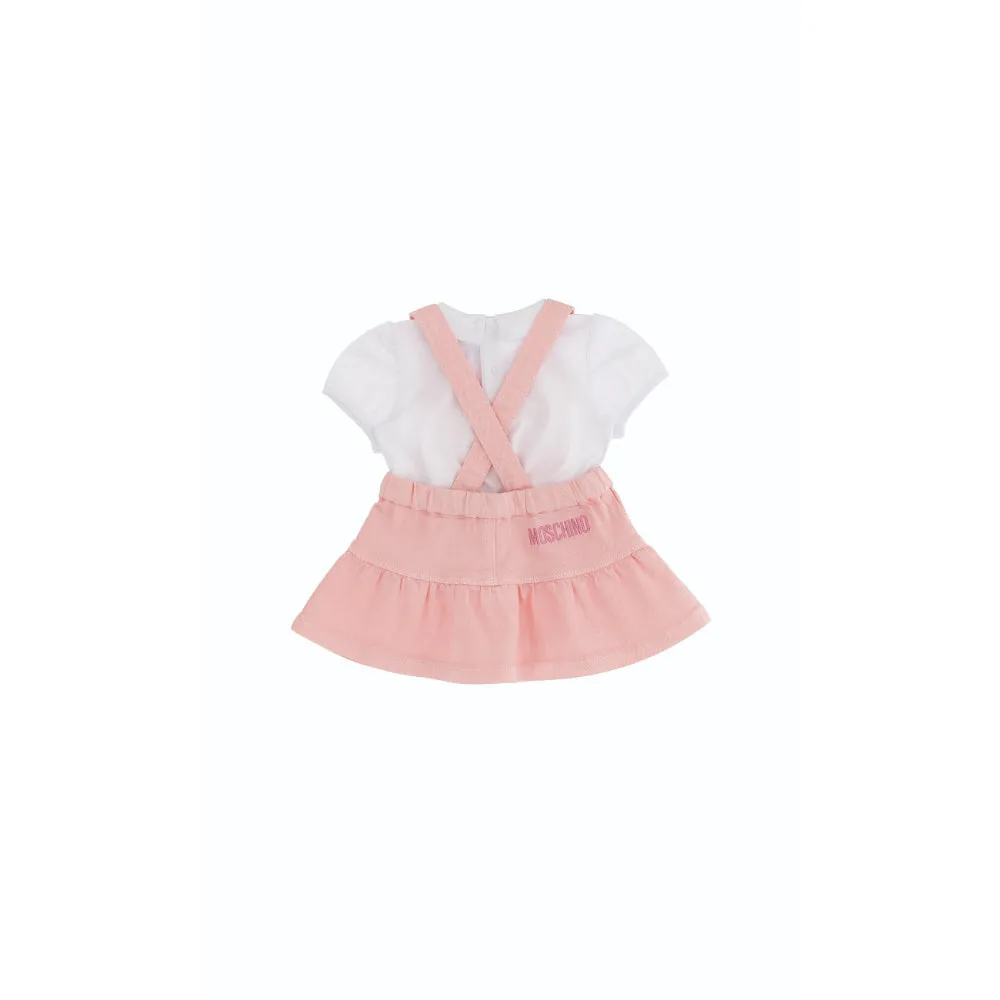 Moschino White Set T-Shirt & Skirt